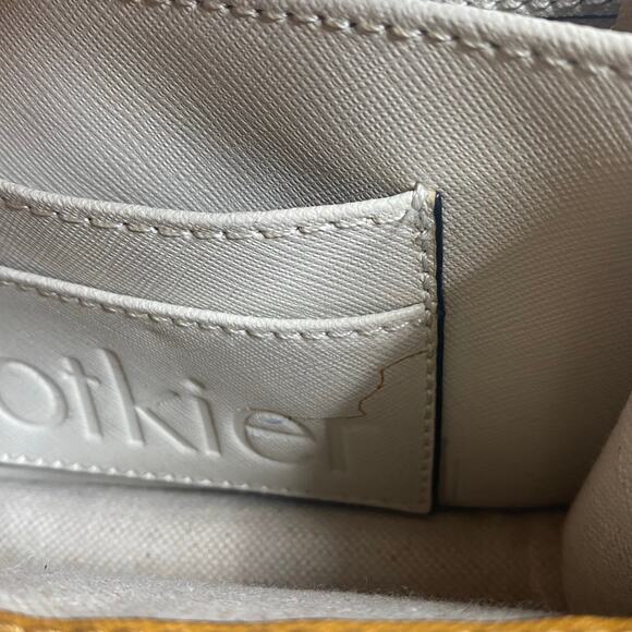 Botkier Women's Truffle Gray & Camel Coloblock Leather Crossbody Purse Bag - Picture 11 of 12
